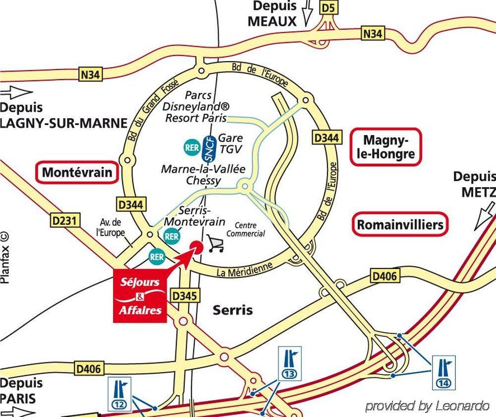 Aparthotel Sejours & Affaires Serris Rive Gauche